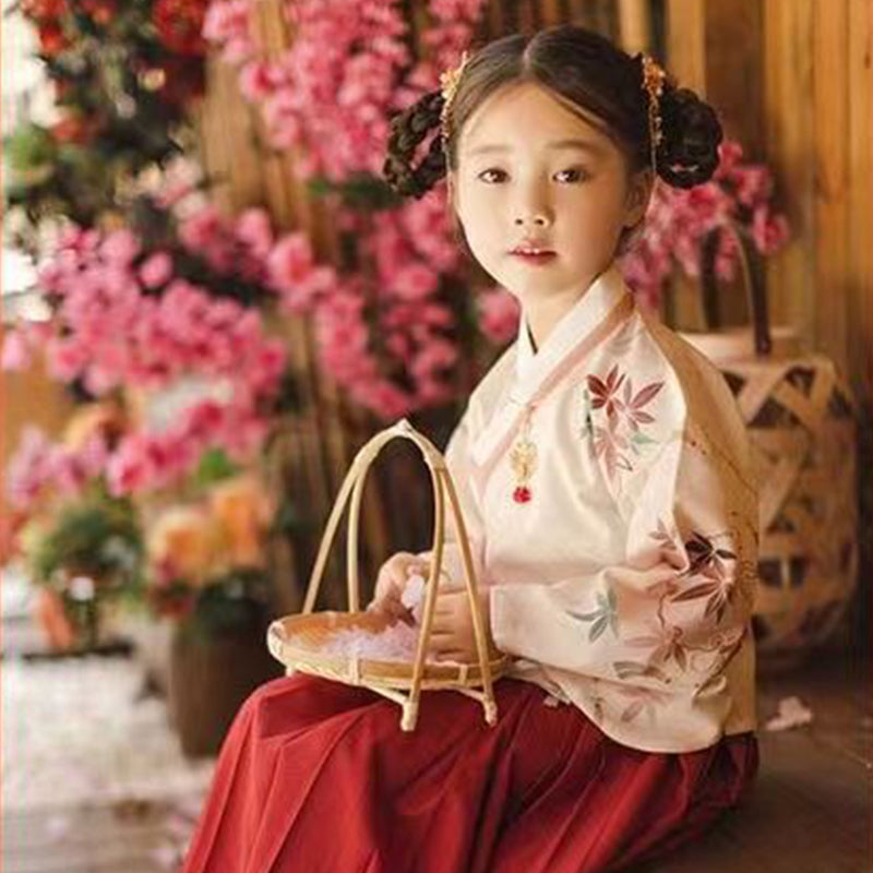 Children's Hanfu Caimei 采梅 Suit Spring Autumn Winter