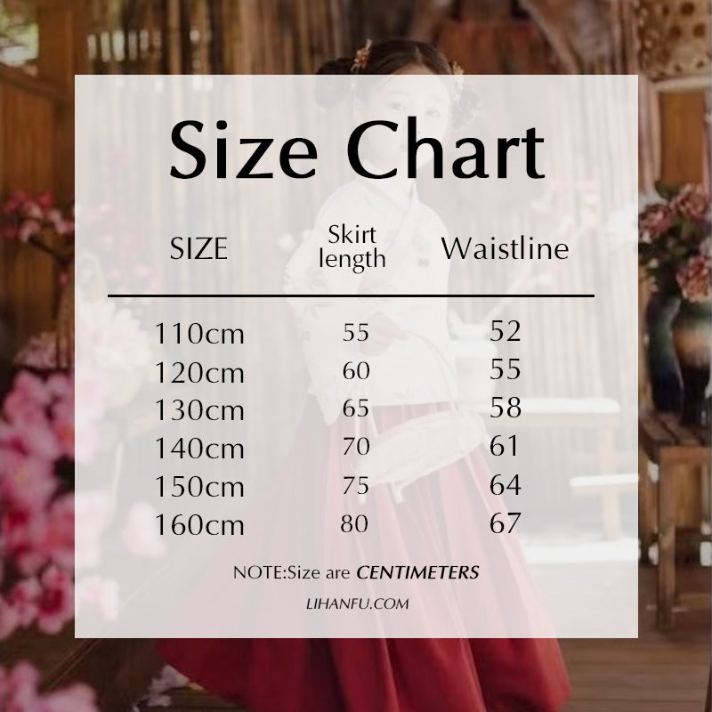 Children's Hanfu Caimei 采梅 Suit Spring Autumn Winter