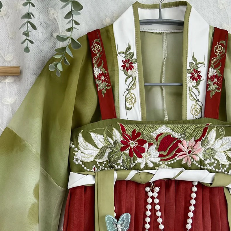 TANG Dynasty Dress Autumn Music 秋歌 Women's Chest High Ruqun Spring Summer Autumn