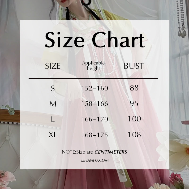 TANG Dynasty Dress Autumn Music 秋歌 Women's Chest High Ruqun Spring Summer Autumn