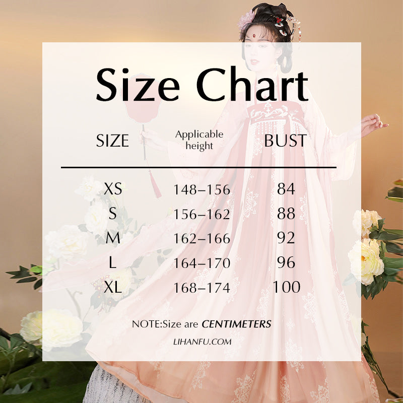 TANG Dynasty Dress Edai 娥黛 Women's Chest High Ruqun Spring Summer Autumn