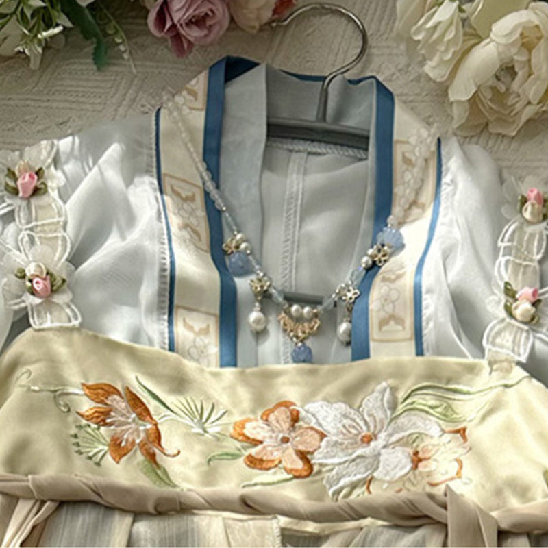 TANG Dynasty Dress Fuqu 芙蕖 Women's Chest High Ruqun Spring Summer Autumn