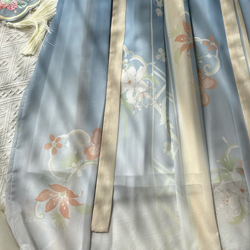 TANG Dynasty Dress Fuqu 芙蕖 Women's Chest High Ruqun Spring Summer Autumn