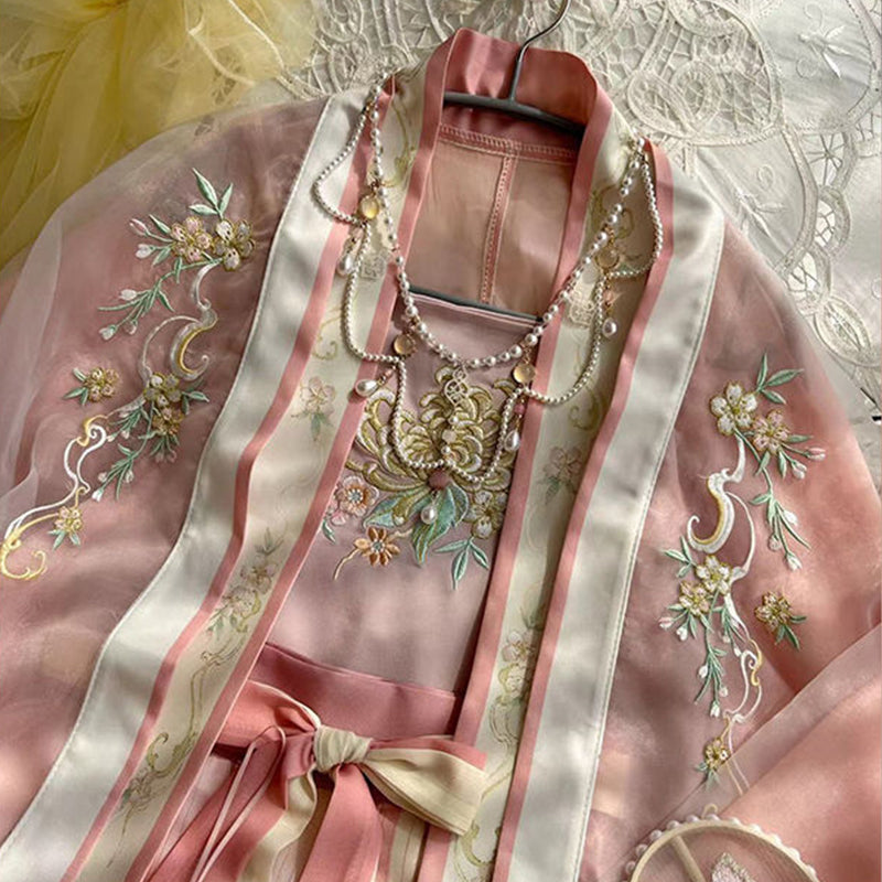 SONG Dynasty Hanfu Women's Chunyuwan 春欲晚 Skirt Spring Summer Autumn