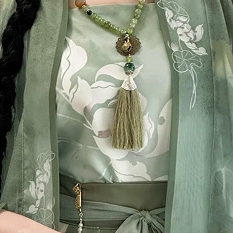 SONG Dynasty Hanfu Women's Xiahe 夏荷 Skirt Spring Summer Autumn