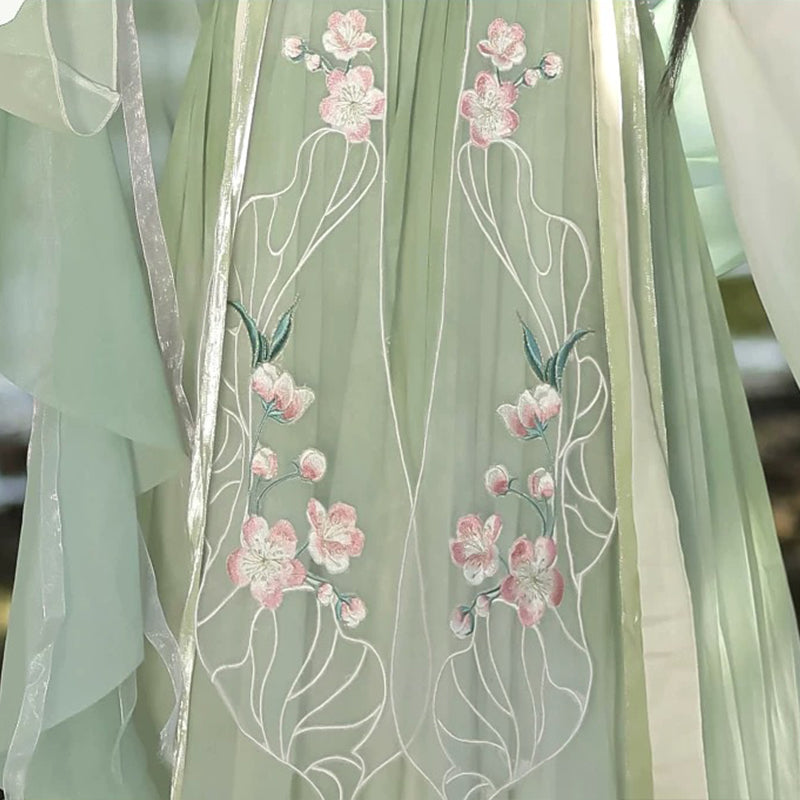 TANG Dynasty Dress Women's Qinghe 清菏 Ruqun Hanfu Spring Summer Autumn