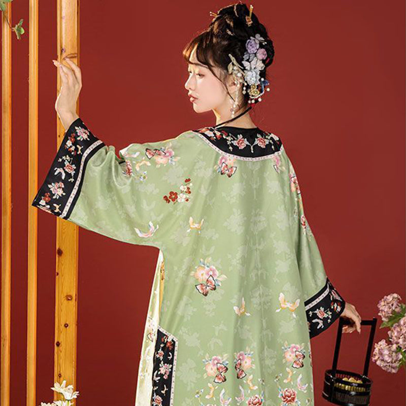 QING Dynasty Hanfu Women's Jixiang 吉祥 Skirt Spring Summer Autumn