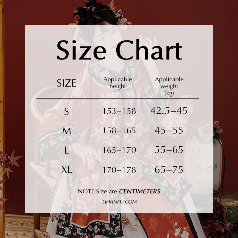 QING Dynasty Hanfu Women's Jixiang 吉祥 Skirt Spring Summer Autumn