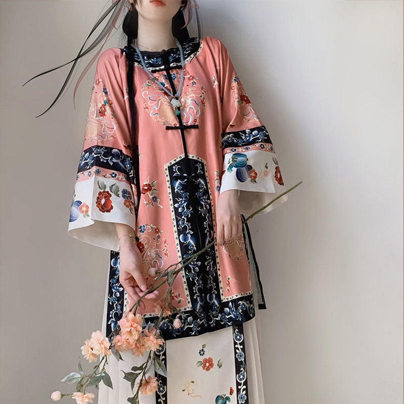 QING Dynasty Skirt Women's Man 满 Spring Summer Autumn