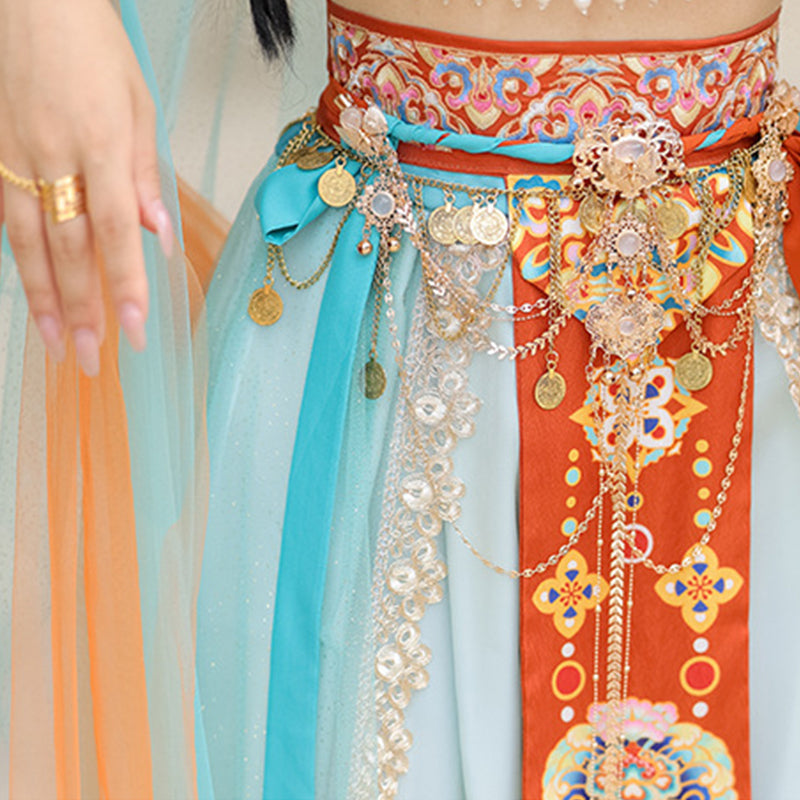 Chinese Hanfu Women's Dress Guiding Tianzhu 天竺 Xinjiang 西域