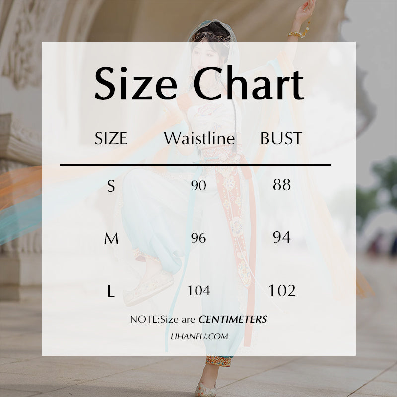 Chinese Hanfu Women's Dress Guiding Tianzhu 天竺 Xinjiang 西域