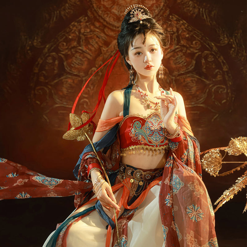 Chinese Hanfu Women's Dress Guiding Feitian 飞天 Dunhuang