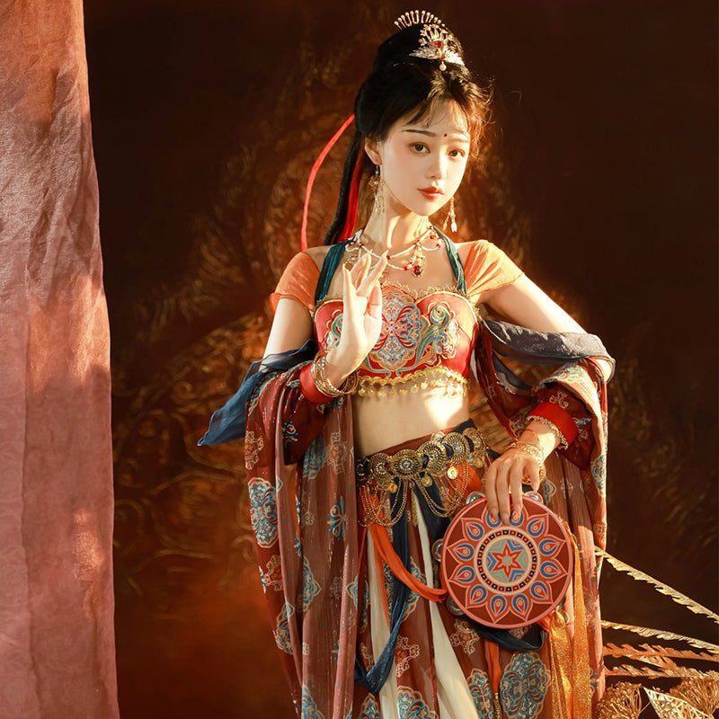 Chinese Hanfu Women's Dress Guiding Feitian 飞天 Dunhuang