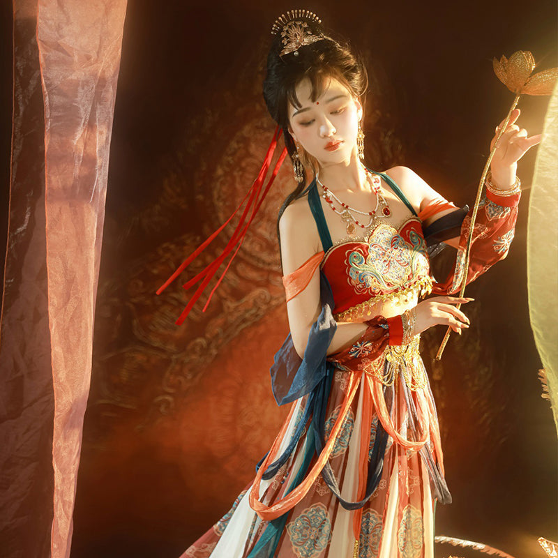 Chinese Hanfu Women's Dress Guiding Feitian 飞天 Dunhuang