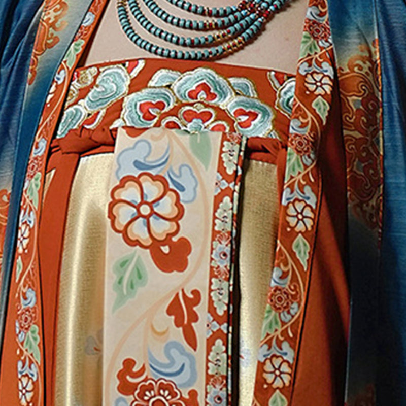 Chinese Hanfu Women's Dress Guiding Bodhisattva 引路菩萨 Dunhuang