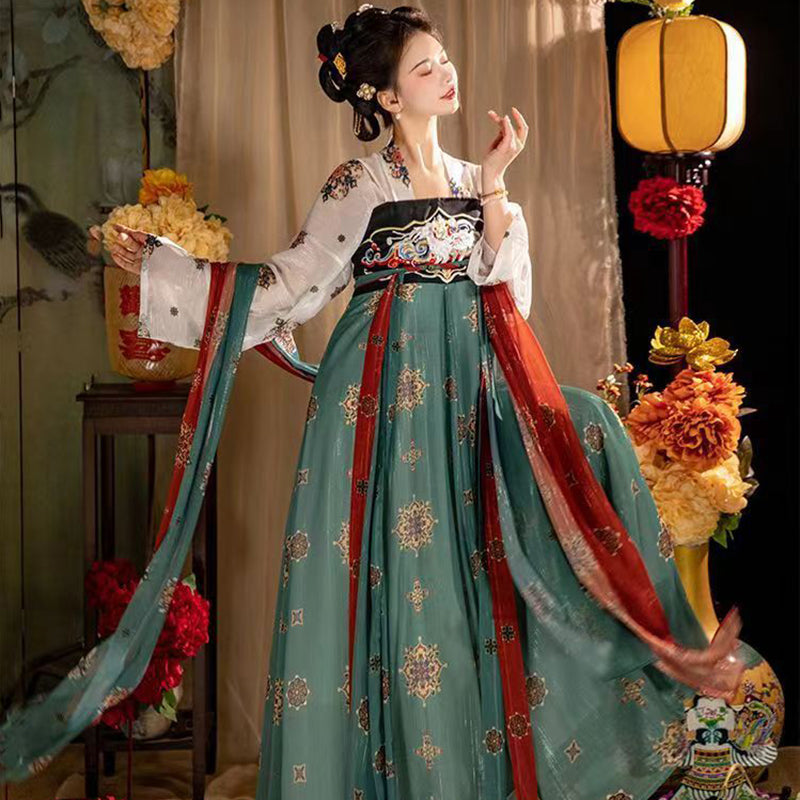TANG Dynasty Dress Women's Changan City 长安城 Ruqun Spring Summer Autumn