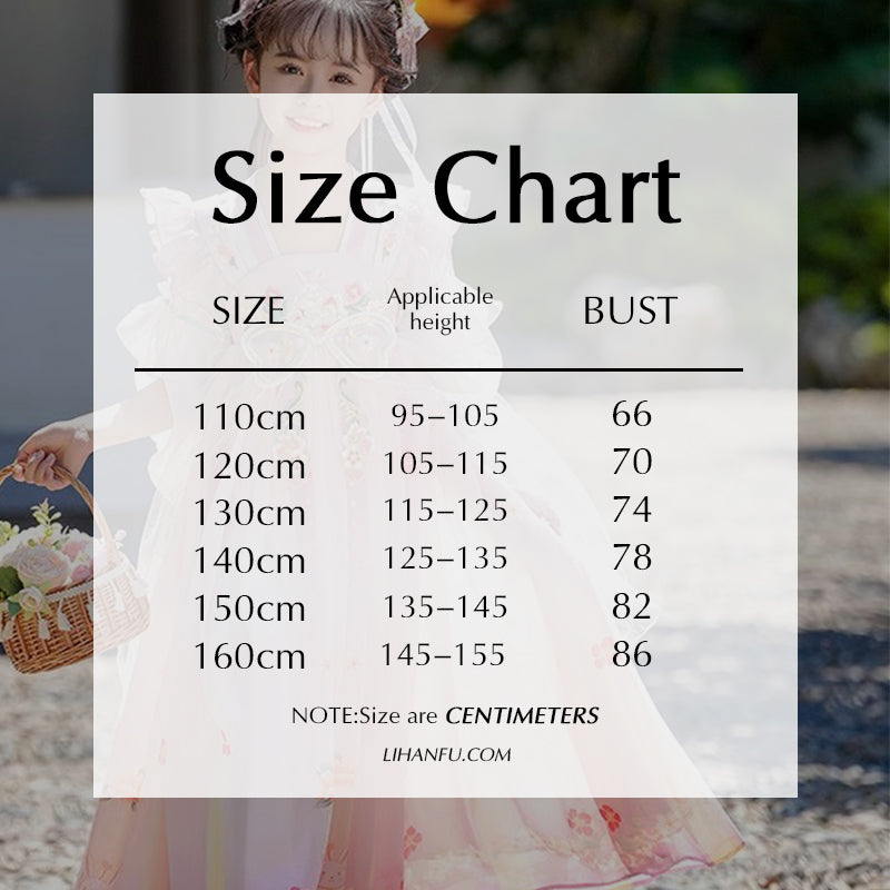 TANG Dynasty Children's Butterfly 蝴蝶 Ruqun Spring Summer Autumn