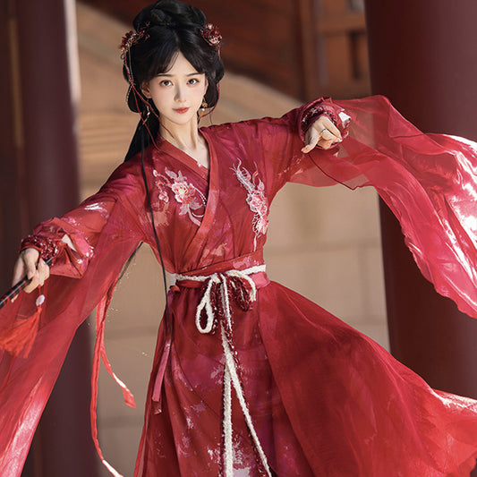 XIA 侠 Women's Dress Xiaodongxie 小东邪 Traditional Chinese Hanfu Cos Clothing Spring Summer Autumn