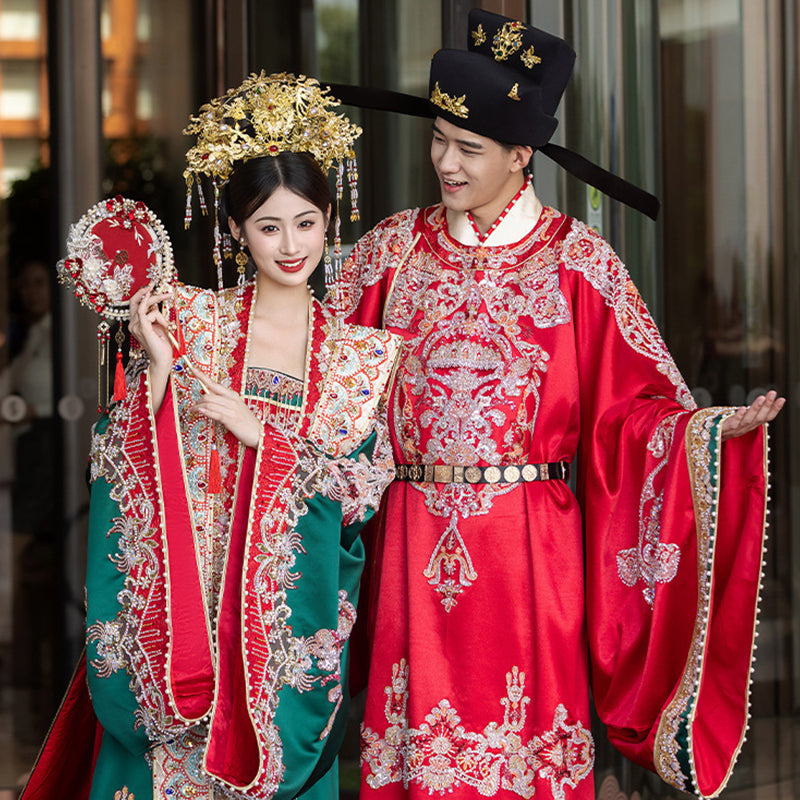 Song Dynasty Women's Chinese Wedding Gown Clothes Linxiaqingfeng 林下清风 Men's Customs Traditional Male Hanfu Dress