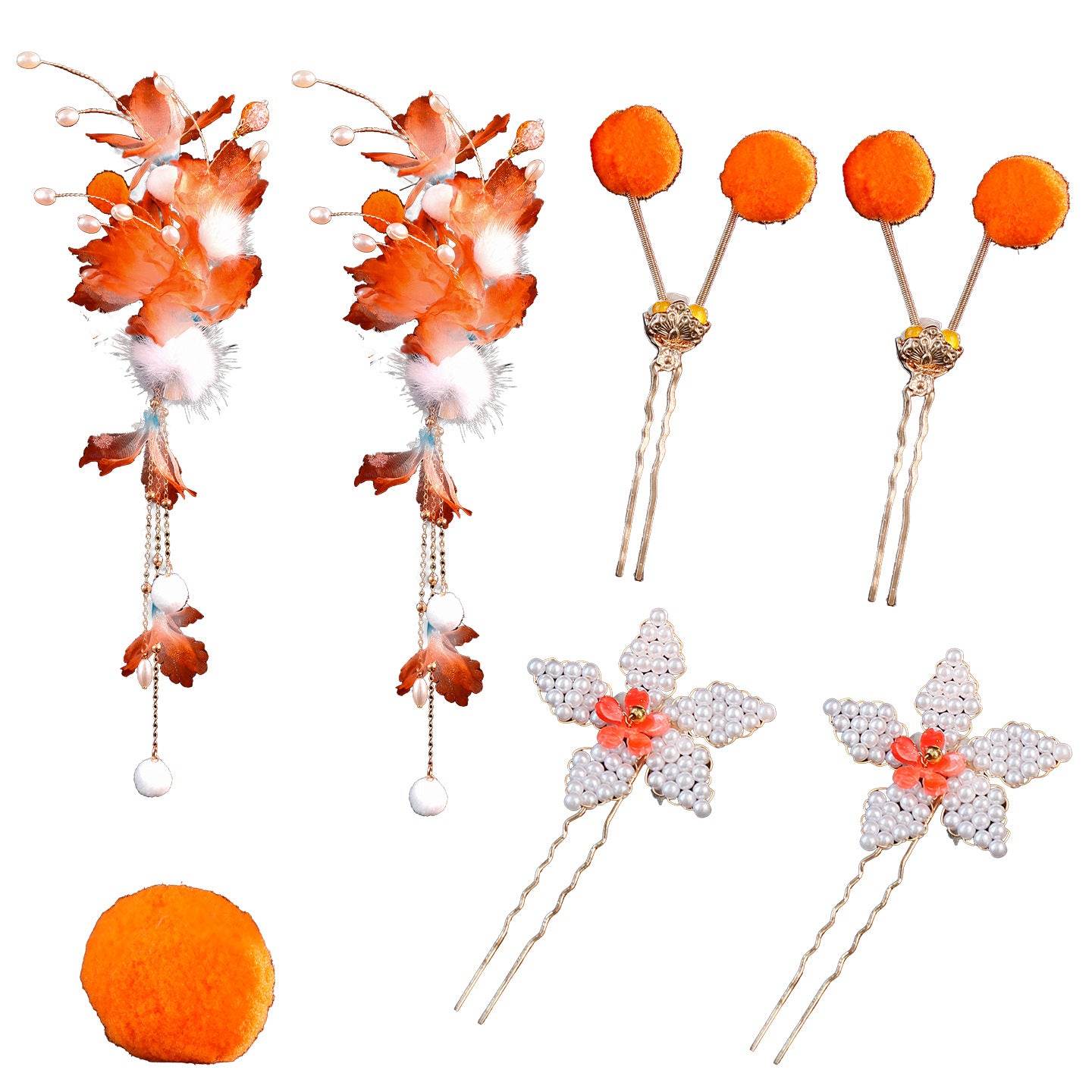 Traditional Chinese Hair jewelry Chengxu 橙絮 Hanfu Historical Headgear