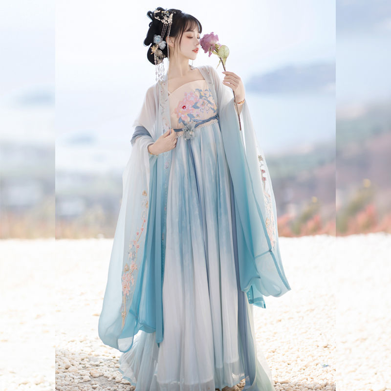 TANG Dynasty Hanfu Women's Fendai 粉黛 Skirt Spring Summer Autumn