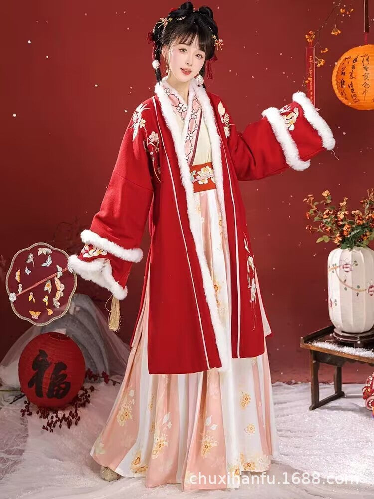 Women's Chinese New Year Huakaizhujin 花开珠锦 Hanfu Winter