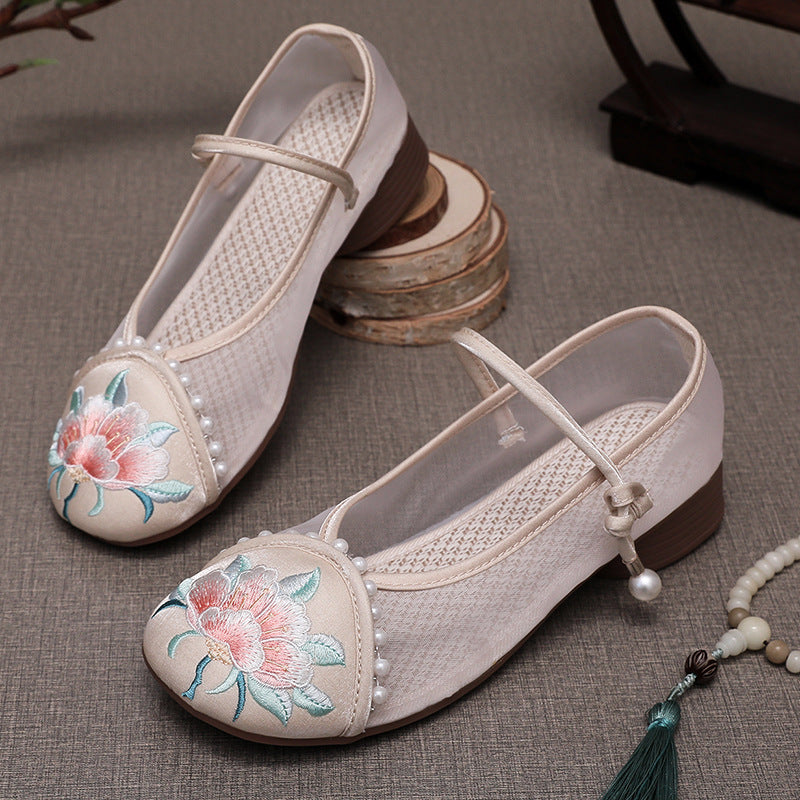 Women's Traditional Shoes Chenxiang 沉香 Chinese Increase Spring Summer Autumn