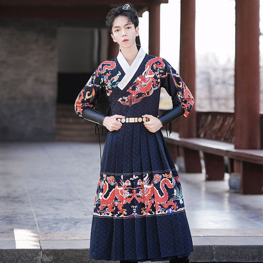 Ming Dynasty Dress Men Feiyu suit Hanfu Cos Clothing Male Jinyiwei 锦衣卫