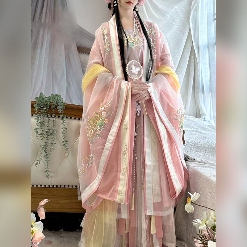 SONG Dynasty Hanfu Women's Chunyuwan 春欲晚 Skirt Spring Summer Autumn