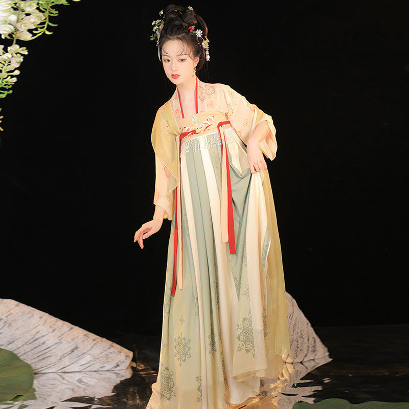TANG Dynasty Dress Edai 娥黛 Women's Chest High Ruqun Spring Summer Autumn