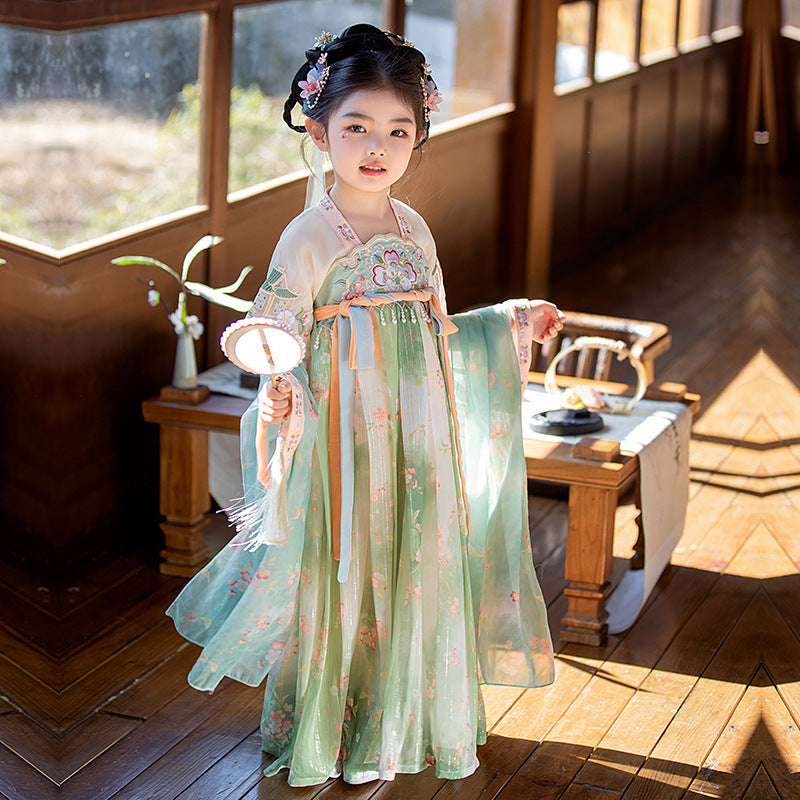 TANG Dynasty Children's Ying 樱 Ruqun Spring Summer Autumn