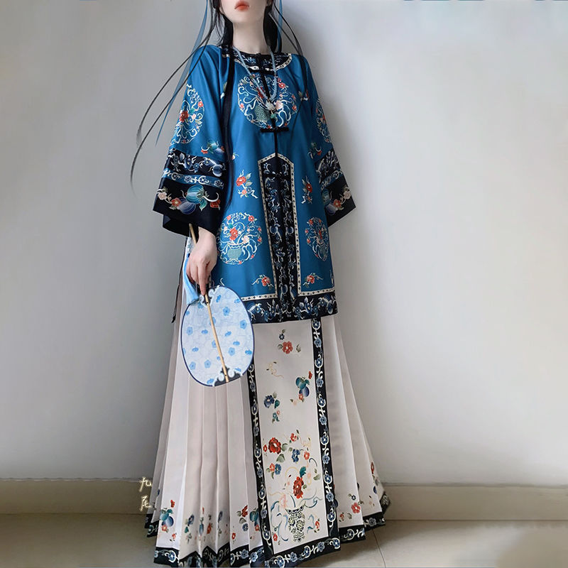 QING Dynasty Skirt Women's Man 满 Spring Summer Autumn