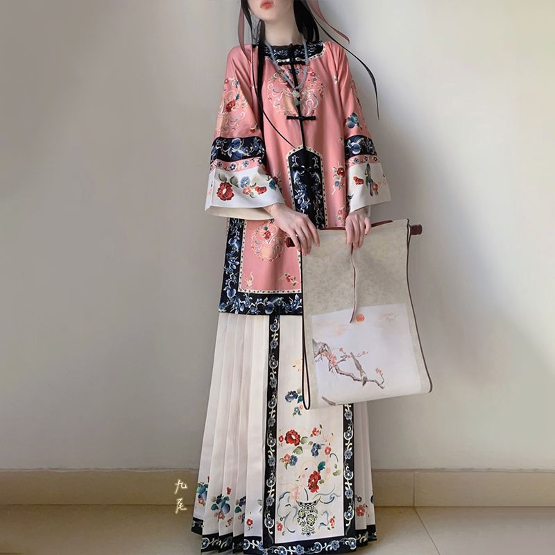 QING Dynasty Skirt Women's Man 满 Spring Summer Autumn