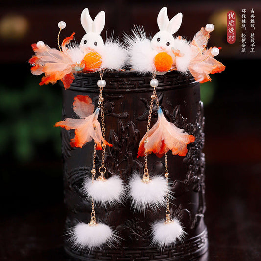 Traditional Chinese Hair jewelry Mishu 蜜舒 Hanfu Historical Headgear