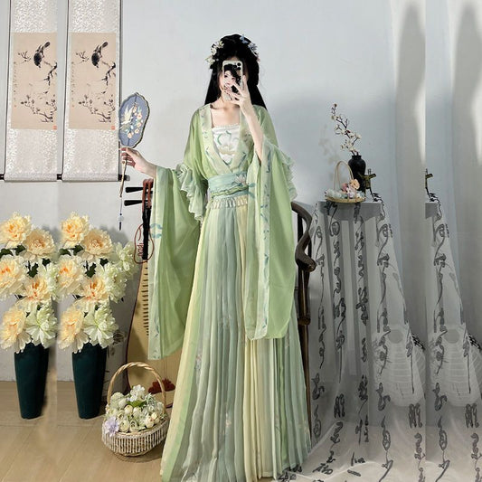 WEIJIN Dynasty Hanfu Women's Qingyi 清逸 Skirt Clothing Spring Summer Autumn