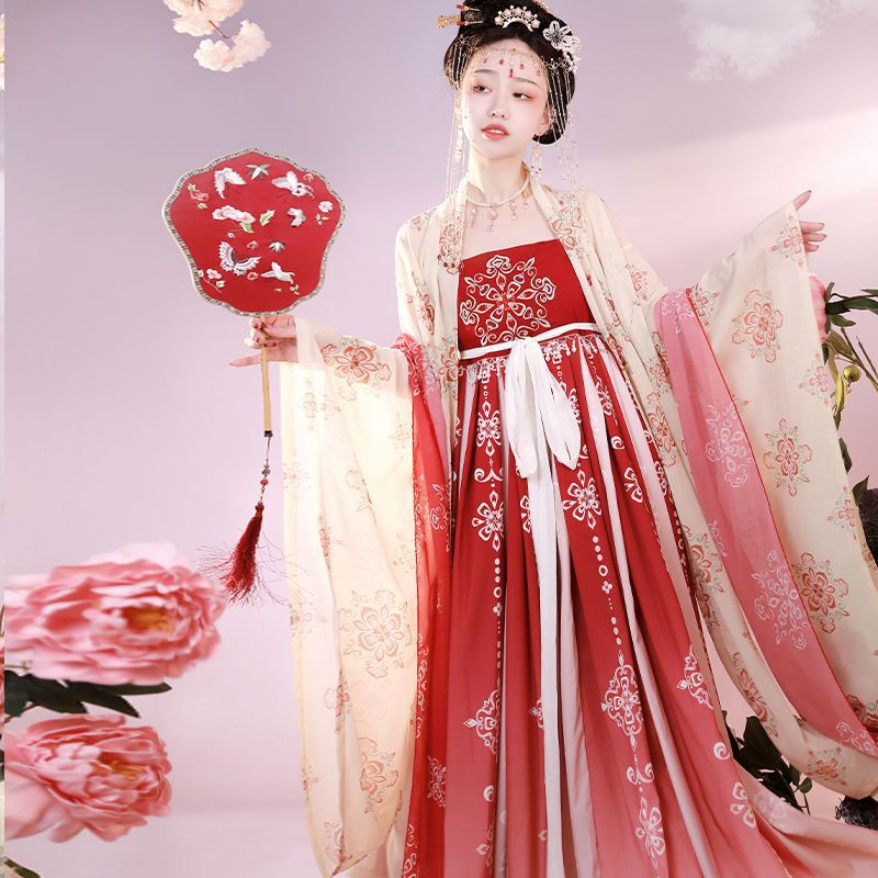 TANG Dynasty Hanfu Women's Fanhua Yu 繁花语 Skirt Spring Summer Autumn