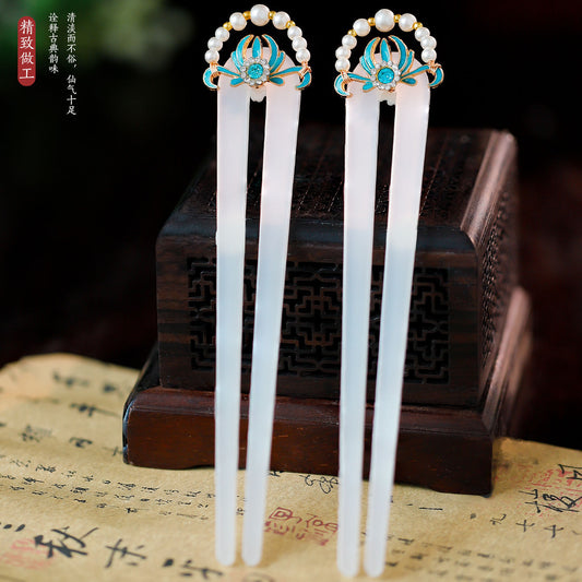 Traditional Chinese Hair jewelry Yuexin 悦心 Hanfu Historical Headgear