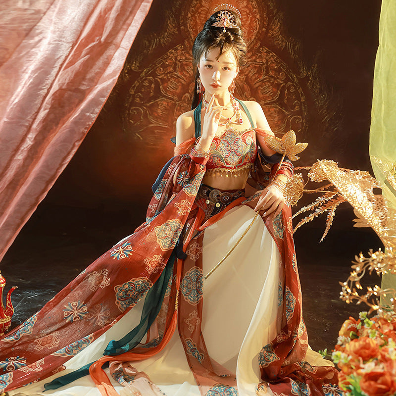 Chinese Hanfu Women's Dress Guiding Feitian 飞天 Dunhuang