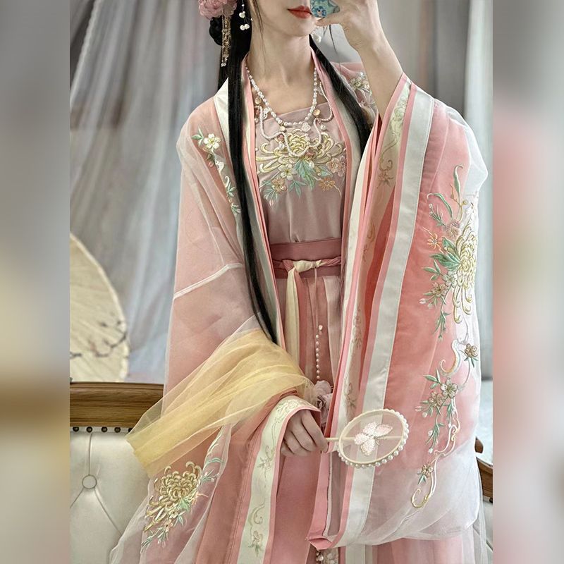 SONG Dynasty Hanfu Women's Chunyuwan 春欲晚 Skirt Spring Summer Autumn