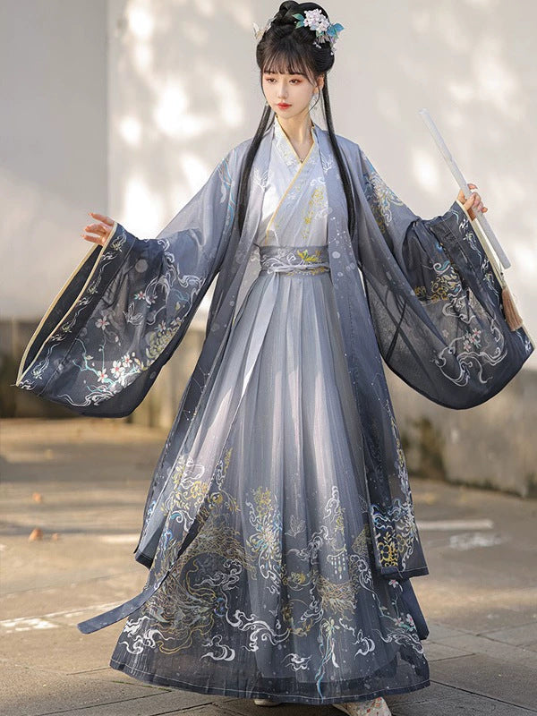 WEIJIN Dynasty Cangmingyue 沧溟月 Women's Dress Spring Summer Autumn