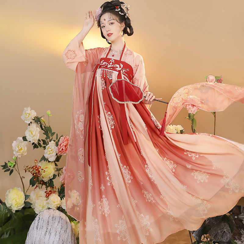 TANG Dynasty Dress Edai 娥黛 Women's Chest High Ruqun Spring Summer Autumn