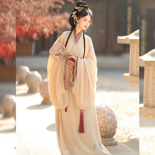 Warring States Clothing Women's Hanfu Clothing Mengyu 梦域 Spring Summer Autumn