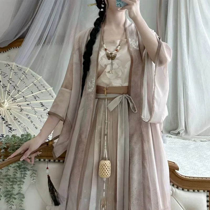 SONG Dynasty Hanfu Women's Xiahe 夏荷 Skirt Spring Summer Autumn