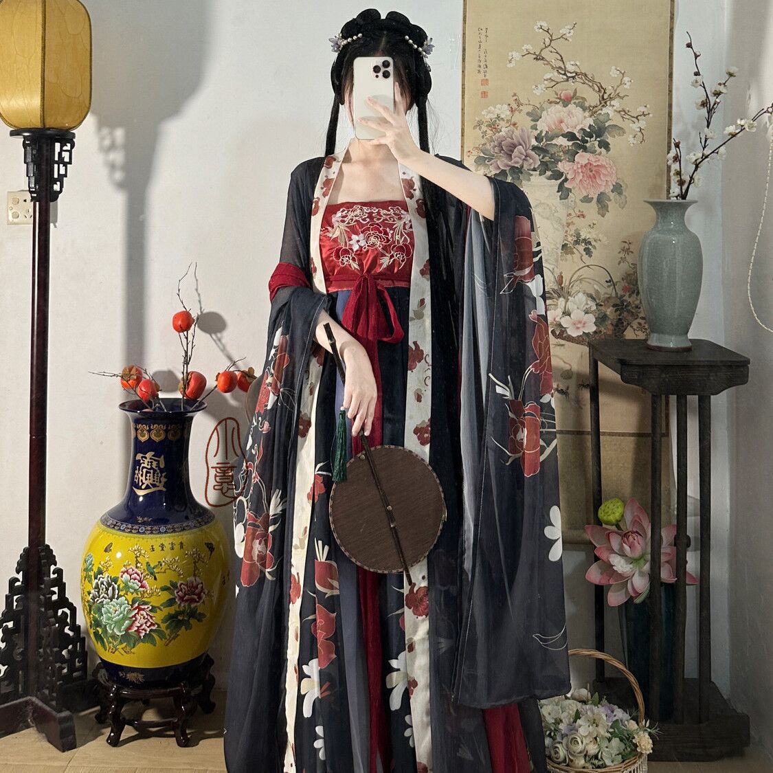 TANG Dynasty Dress Women's Zhuohua 灼华 Ruqun Spring Summer Autumn