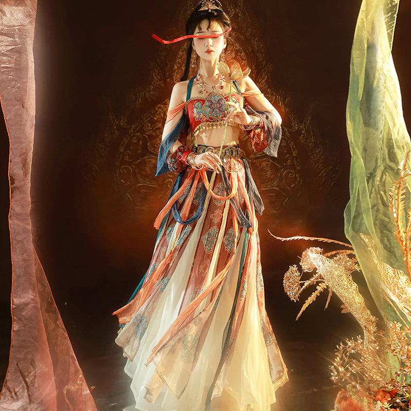 Chinese Hanfu Women's Dress Guiding Feitian 飞天 Dunhuang