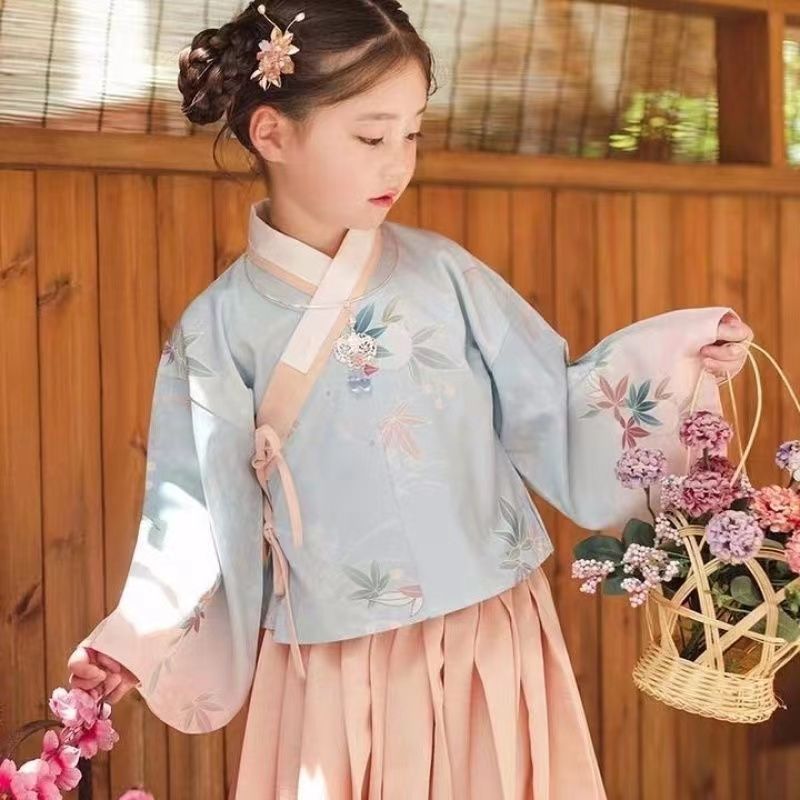 Children's Hanfu Caimei 采梅 Suit Spring Autumn Winter