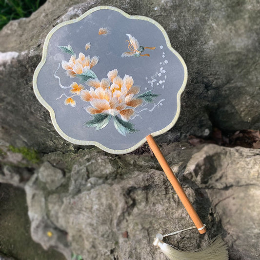 Traditional Chinese Translucent Fan Tuanshan 团扇