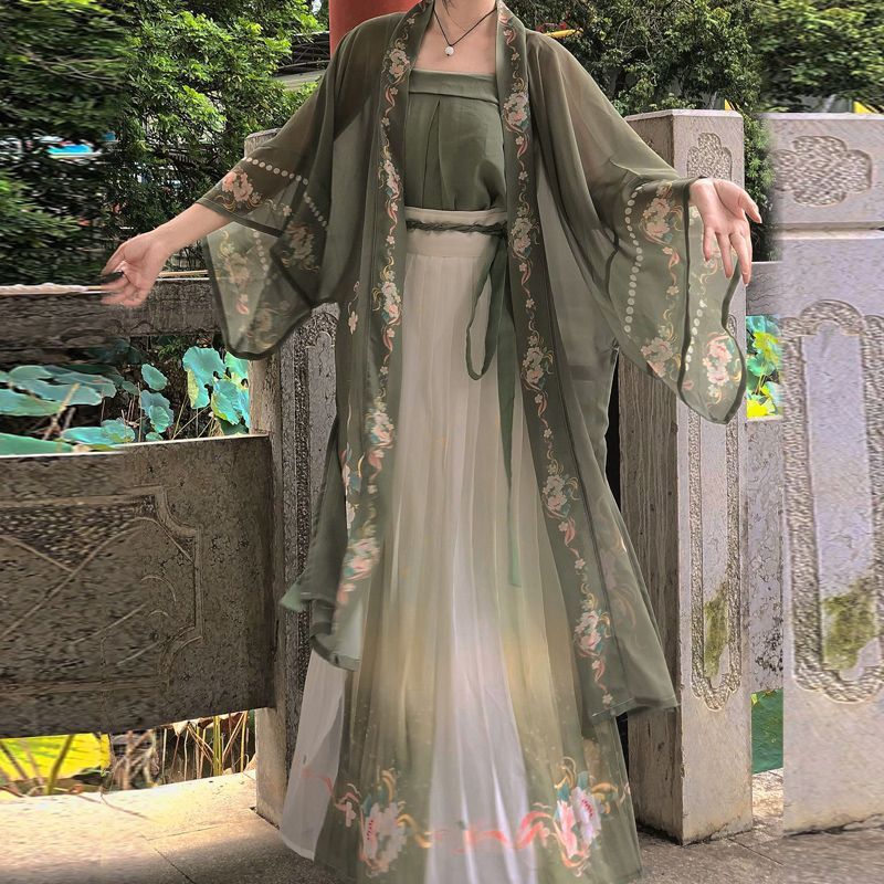 SONG Dynasty Hanfu Women's Guyue 古月 Skirt Spring Summer Autumn