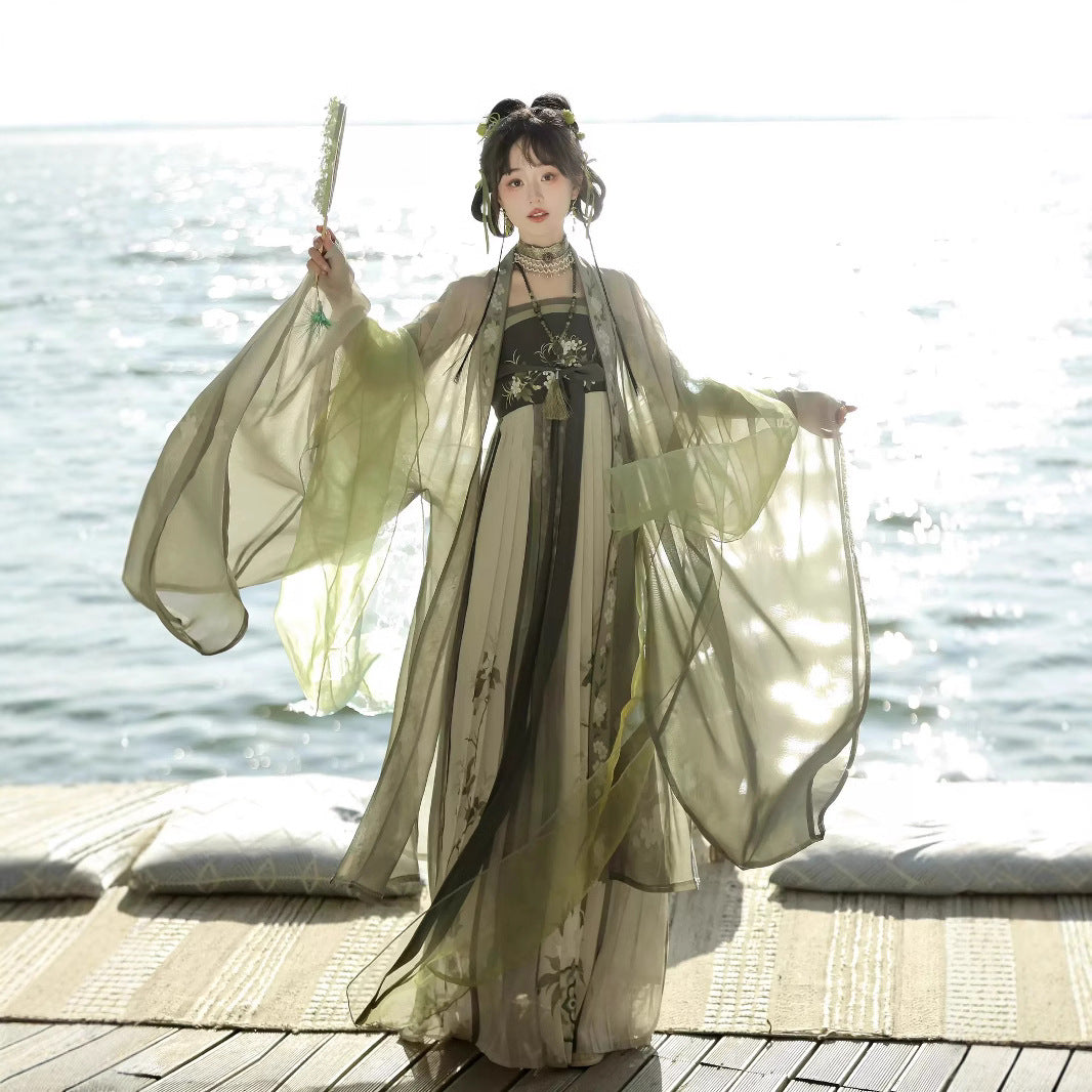 TANG Dynasty Hanfu Women's Angran 盎然 Skirt Spring Summer Autumn