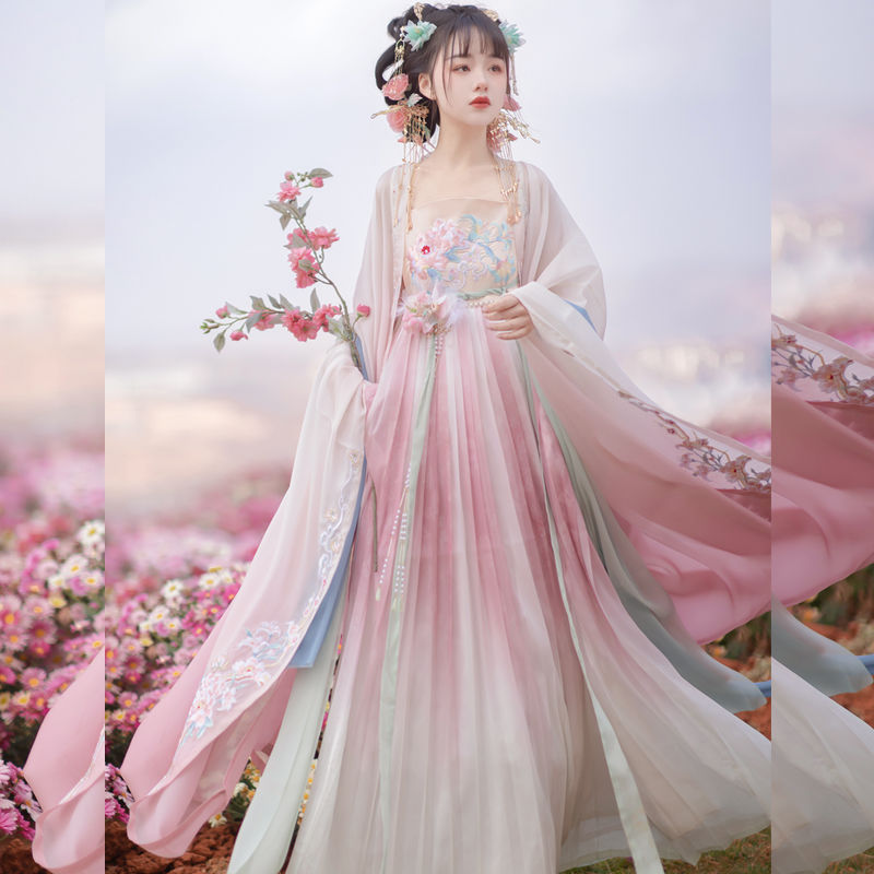 TANG Dynasty Hanfu Women's Fendai 粉黛 Skirt Spring Summer Autumn